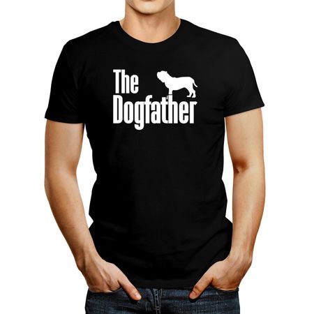 Polo de Hombre Idakoos The Dogfather Neapolitan Mastiff Negro XXL