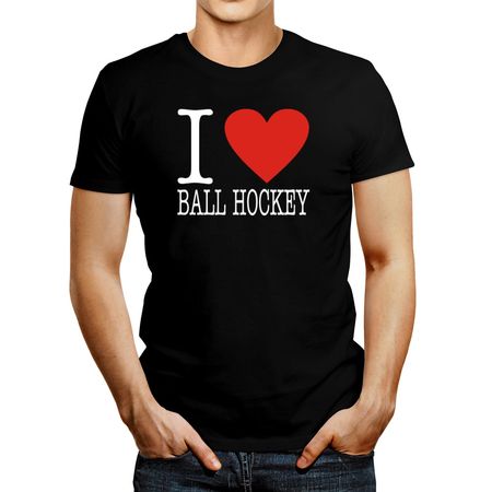 Polo de Hombre Idakoos I Love Ball Hockey Classic Negro S