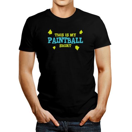 Polo de Hombre Idakoos This Is My Paintball Shirt 2 Negro Xl