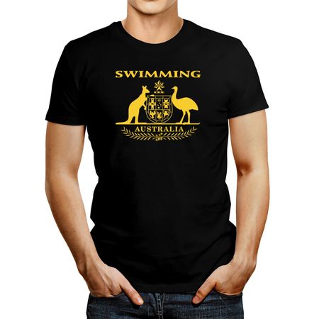 Polo de Hombre Idakoos Swimming Australia Negro S