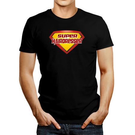 Polo de Hombre Idakoos Super Hairdresser Negro XXL