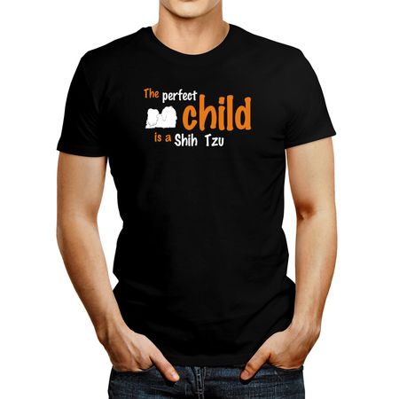 Polo de Hombre Idakoos The Perfect Child Is A Shih Tzu Negro M