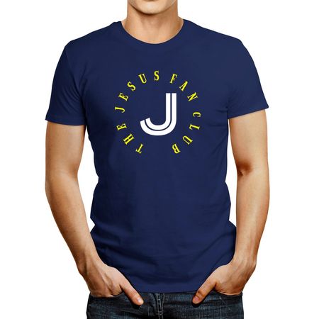 Polo de Hombre Idakoos The Jesus Fan Club Azul Acero Claro Xl