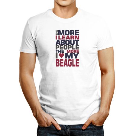 Polo de Hombre Idakoos Learn About People My Beagle Blanco S