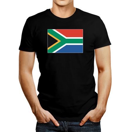 Polo de Hombre Idakoos South Africa Flag Negro L