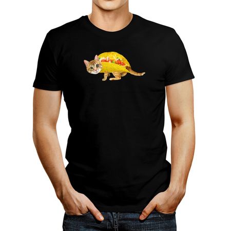 Polo de Hombre Idakoos Taco Cat Negro S