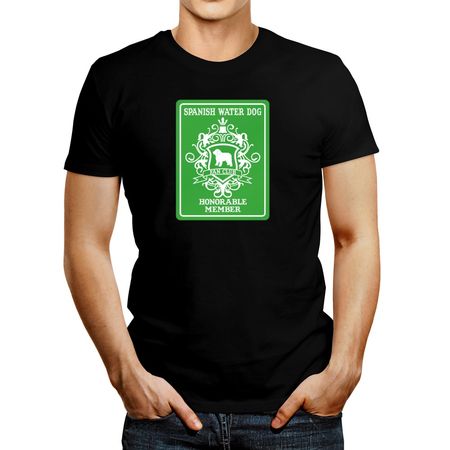 Polo de Hombre Idakoos Spanish Water Dog Fan Clubhonorable Member Negro XS