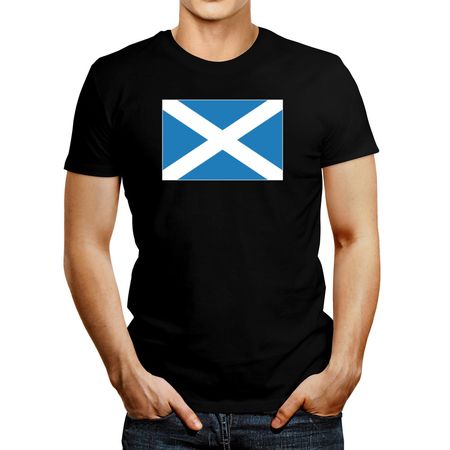 Polo de Hombre Idakoos Scotland Flag Negro L