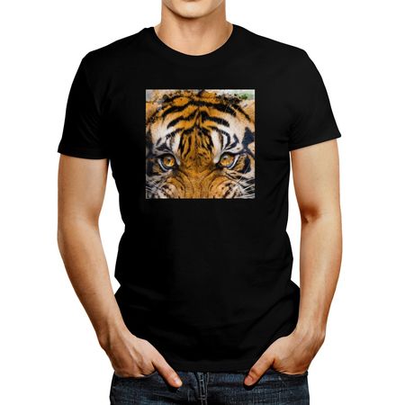 Polo de Hombre Idakoos Tiger Roar Negro S