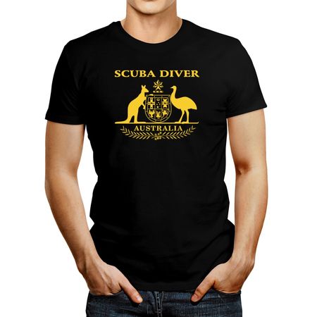 Polo de Hombre Idakoos Scuba Diver Australia Negro XS