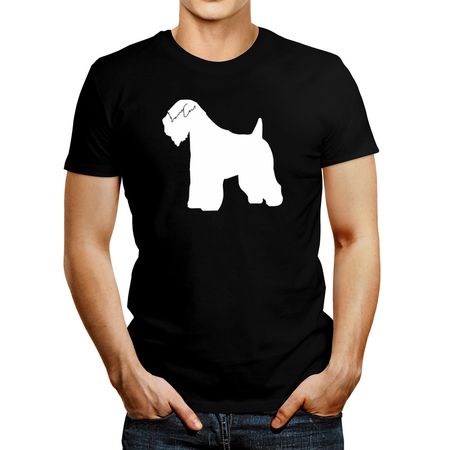 Polo de Hombre Idakoos Soft Coated Wheaten Terrier Silhouette 2 Negro M