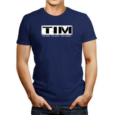 Polo de Hombre Idakoos Tim : The Manthe Myththe Legend Azul Acero Claro Xxl