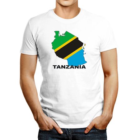 Polo de Hombre Idakoos Tanzaniacountry Map Color Blanco XL