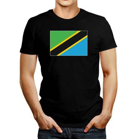 Polo de Hombre Idakoos Tanzania Flag Negro XXL