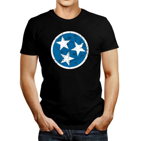 Polo de Hombre Idakoos Tennessee Flag Negro XXXL