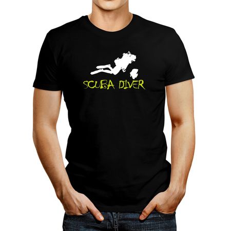 Polo de Hombre Idakoos Scuba Diver Negro S