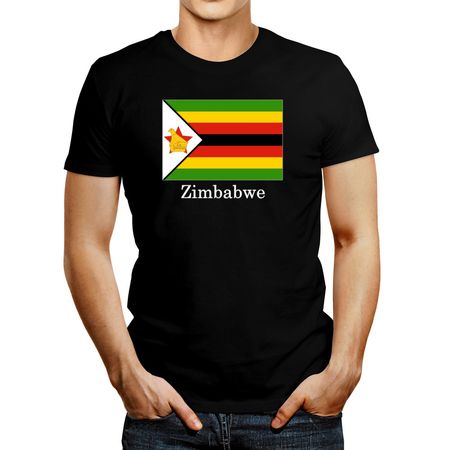 Polo de Hombre Idakoos Zimbabwe Silhouette Negro XL