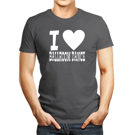 Polo de Hombre Idakoos I Love Ballroom Dance Plateado XXXL