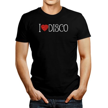 Polo de Hombre Idakoos I Love Disco Cool Style Negro L