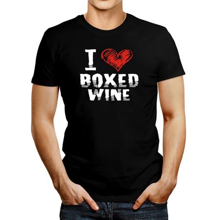 Polo de Hombre Idakoos I Love Boxed Wine Negro S