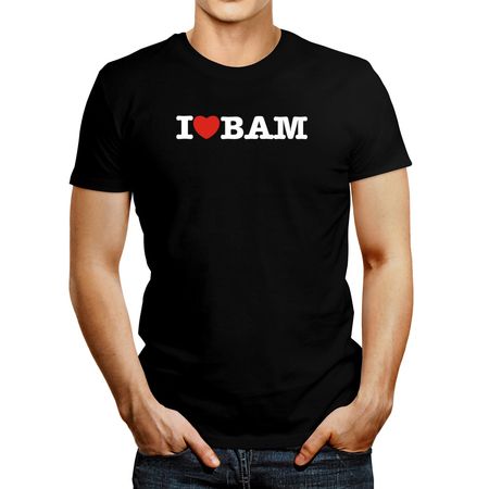 Polo de Hombre Idakoos I Love Bam Linear Negro XL