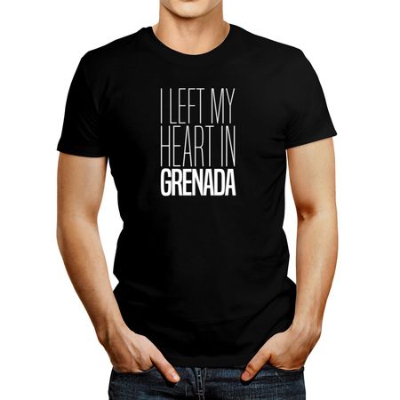 Polo de Hombre Idakoos I Left My Heart In Grenada 2 Negro XXL