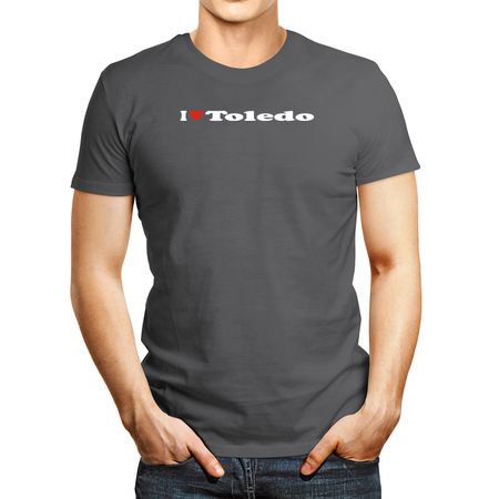 Polo de Hombre Idakoos I Love Toledo Plateado L