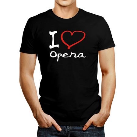 Polo de Hombre Idakoos I Love Opera Negro L