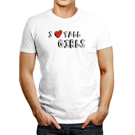 Polo de Hombre Idakoos I Love Tall Girls Blanco L