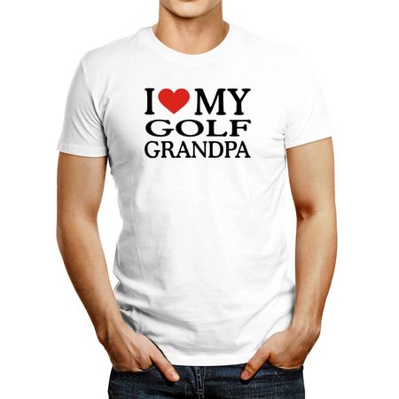 Polo de Hombre Idakoos I Love My Golf Grandpa Blanco XXL