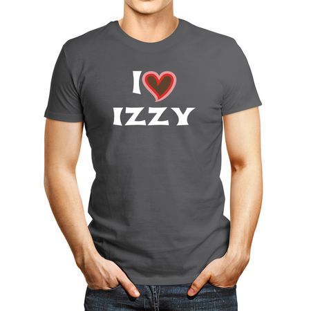 Polo de Hombre Idakoos I Love Izzy Tricolor Heart Plateado XXXL