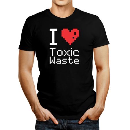 Polo de Hombre Idakoos I Love Toxic Waste Negro XL