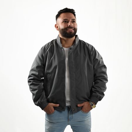 Casaca Legant Hombre Cuello Chino - Gris oscuro M