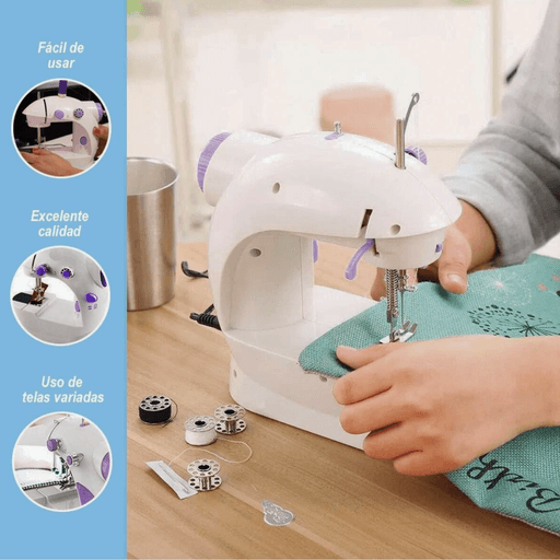 Máquina Coser Portátil Mini Sewing Machine Con Pedal GENERICO