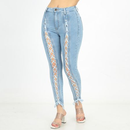 Jean Bencus Mujer Vaquero Stylish Celeste Talla 30