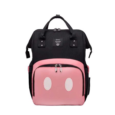 Pañalera Mochila Bolso Bebe Madres Multifuncional Termico Color Rosa