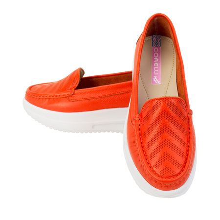 Zapato Mocasin Zapatilla Mujer Corelli Kate Naranja Talla 39 Zapato Mocasin Zapatilla Mujer Corelli Kate Naranja Talla 37