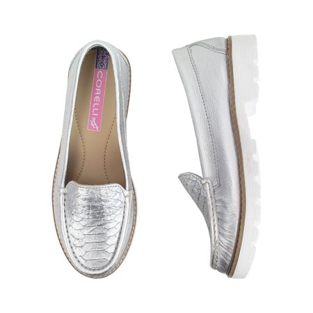 Zapato Mocasin Plataforma Mujer Corelli Ester Folia Plata Talla 39 Zapato Mocasin Plataforma Mujer Corelli Ester Folia Plata Talla 37