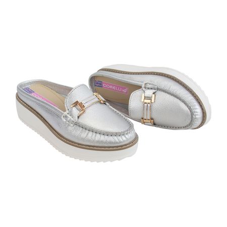 Zapato Sueco Plataforma Mujer Corelli Catalina Folia Plata Talla 38 Zapato Sueco Plataforma Mujer Corelli Catalina Folia Plata Talla 36