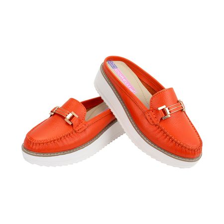 Zapato Sueco Plataforma Mujer Corelli Catalina Naranja Talla 39