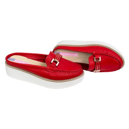 Zapato Sueco Plataforma Mujer Corelli Catalina Rojo Vivo Talla 39 Zapato Sueco Plataforma Mujer Corelli Catalina Rojo Vivo Talla 35