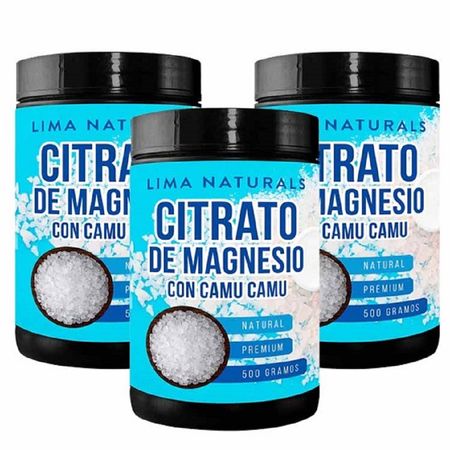 Citrato de Magnesio Lima Naturals 500 g Pack x 3