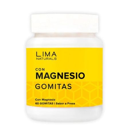 Gomitas con Magnesio Sabor Fresa Lima Naturals 60 unidades