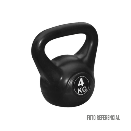 Pesa Rusa Kettebells de PVC 4kg - Negro