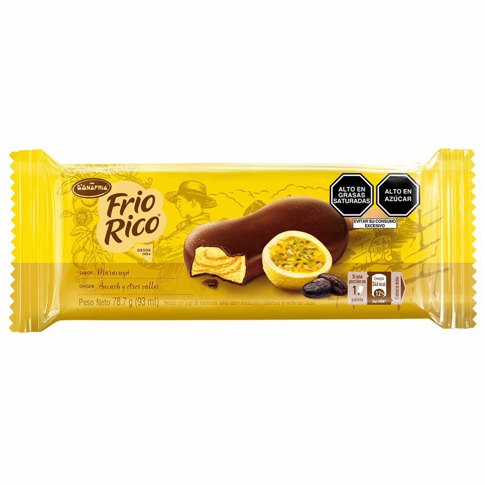 Helado D'ONOFRIO Frio Rico Maracuyá Paquete 93ml | plazaVea - plazaVea