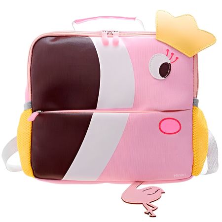 Mochila Escolar Infantil para Niños de Animales Flamenco Rosa 71M