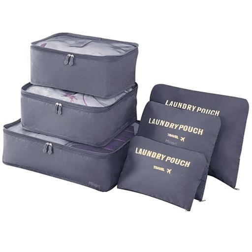 6Pcs Bolsa de almacenamiento impermeable Bolsa de equipaje de