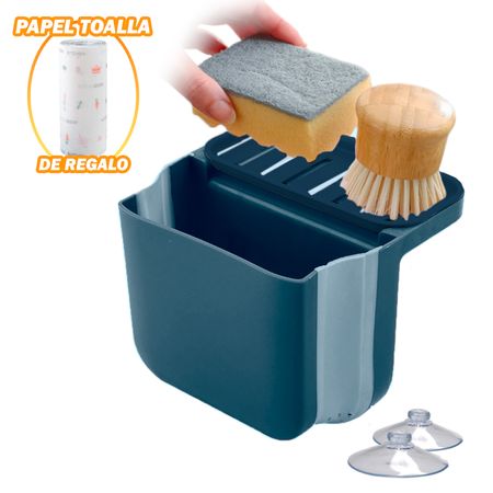 Escurridor Plegable Porta Esponjas VD Y Papel Toalla Reutilizable