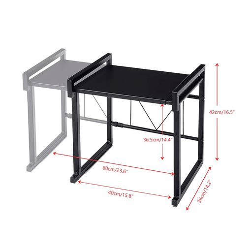 Estante Organizador de Pared para Cocina 2 Repisas con Toallero y  Colgadores 27V