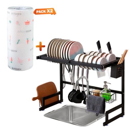 Organizador de Platos Para Cocina Escurridor 65cm GENERICO